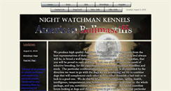 Desktop Screenshot of nightwatchmankennels.com